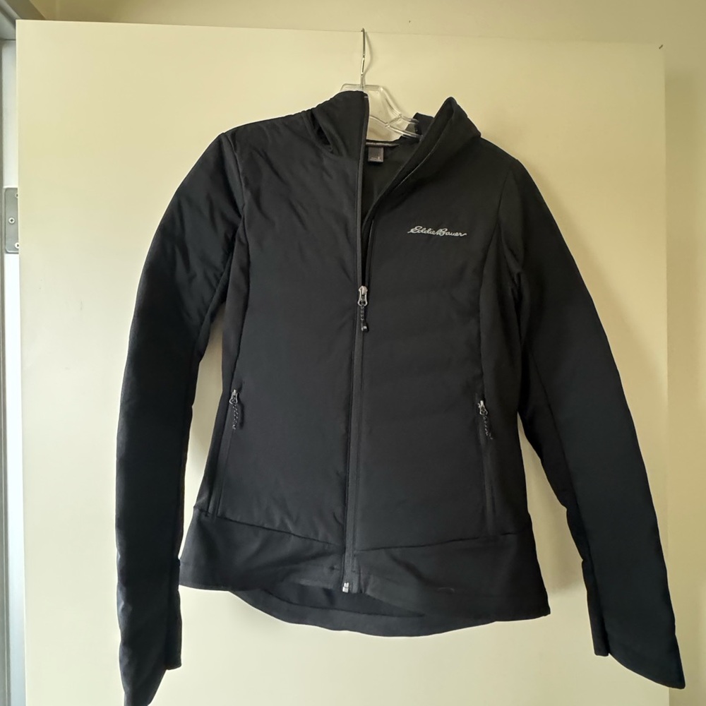 Eddie Bauer Black Puffer Jacket Insulated Outdoor Wear